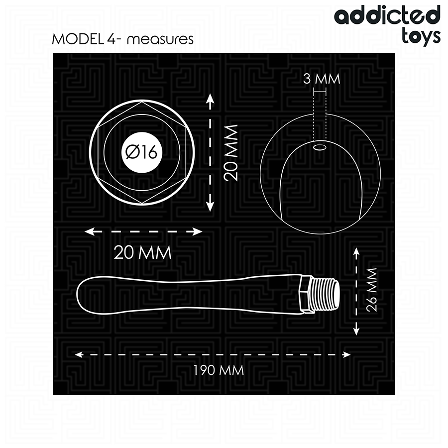 ADDICTED TOYS - NETTOYANT ANAL AVEC ADAPTATEUR UNIVERSEL MODÈLE 4