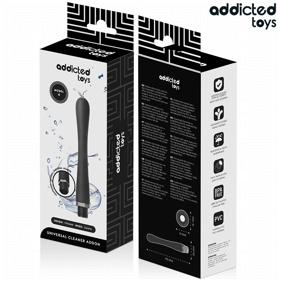 ADDICTED TOYS - NETTOYANT ANAL AVEC ADAPTATEUR UNIVERSEL MODÈLE 4