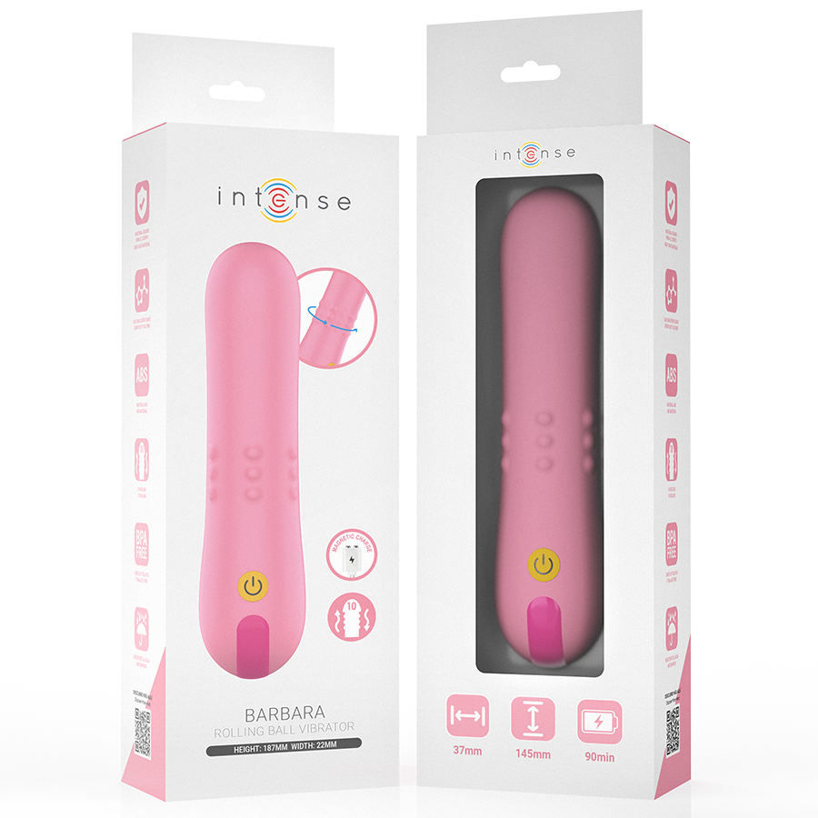 INTENSE - BARBARA VIBRADOR CON PERLAS GIRATORIAS