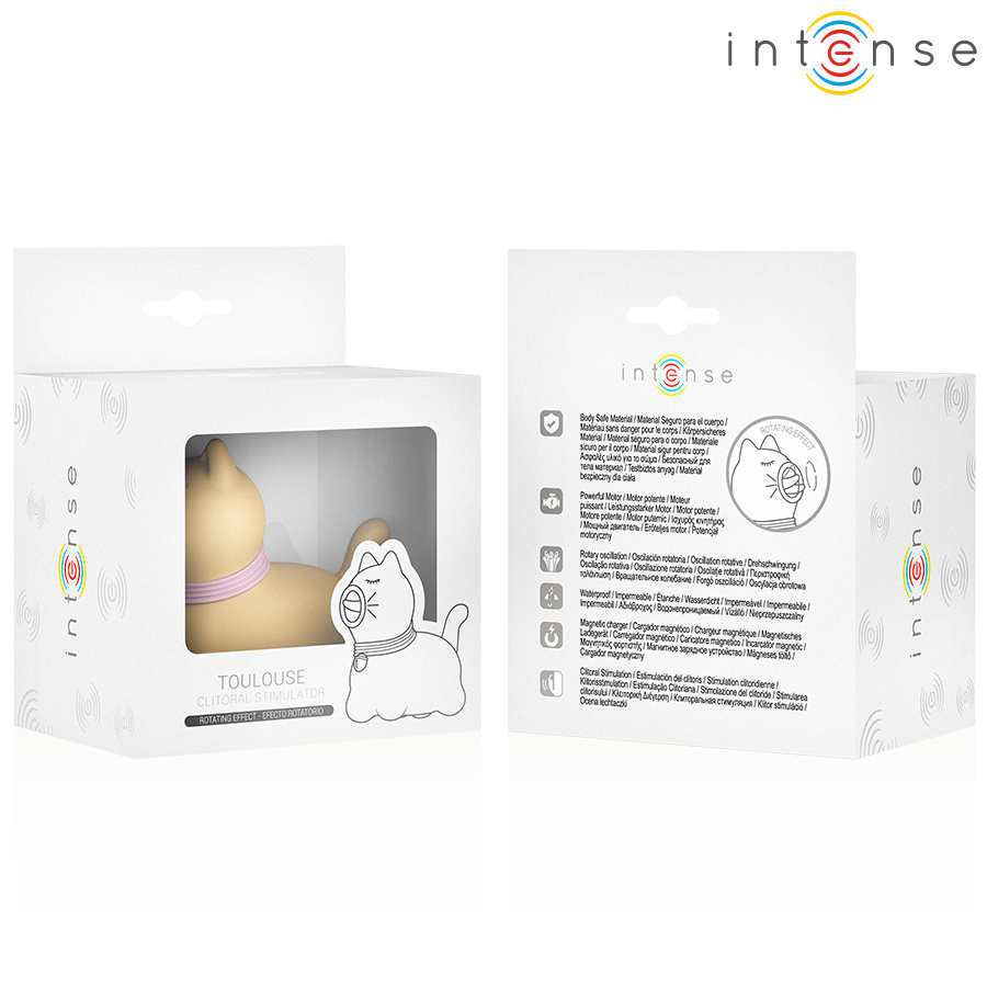 INTENSE - TOULOUSE ESTIMULADOR CON LENGUA ROTATIVA 360º AMARILLO
