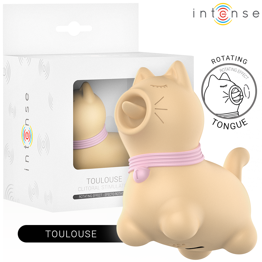 INTENSE - TOULOUSE STIMULATEUR À LANGUE ROTATIVE 360º JAUNE