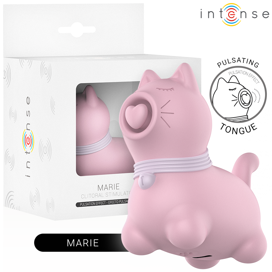 INTENSE - MARIE STIMULATEUR AVEC LANGUE EFFET PULSATION ROSE