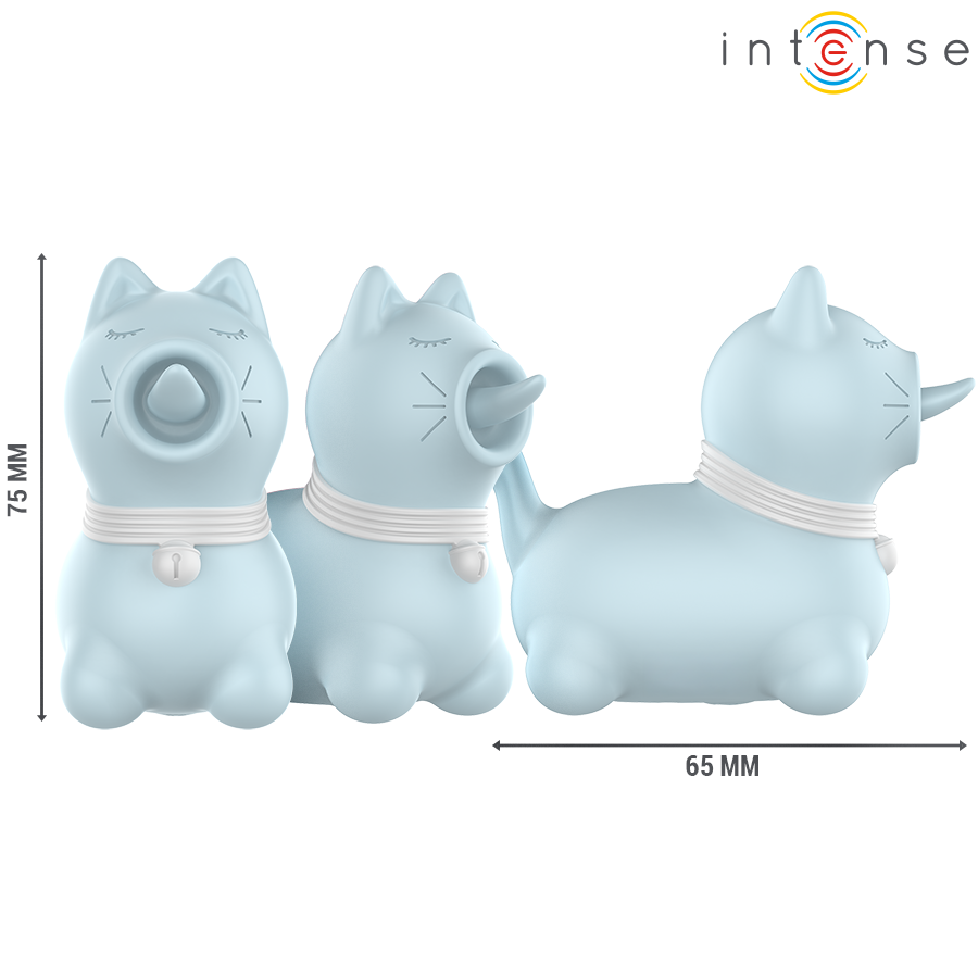 INTENSE - DUCHESS STIMULATEUR LINGUAL ROTATIF À 360° BLEU