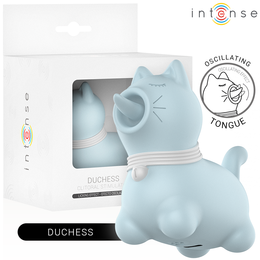 INTENSE - DUCHESS STIMULATEUR LINGUAL ROTATIF À 360° BLEU