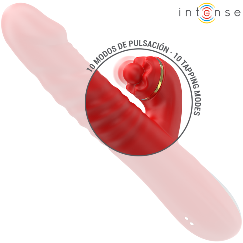 INTENSE - THALIA VIBRATION & PUSH & STIMULATION RED