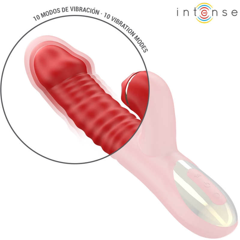 INTENSE - THALIA VIBRATION & PUSH & STIMULATION RED