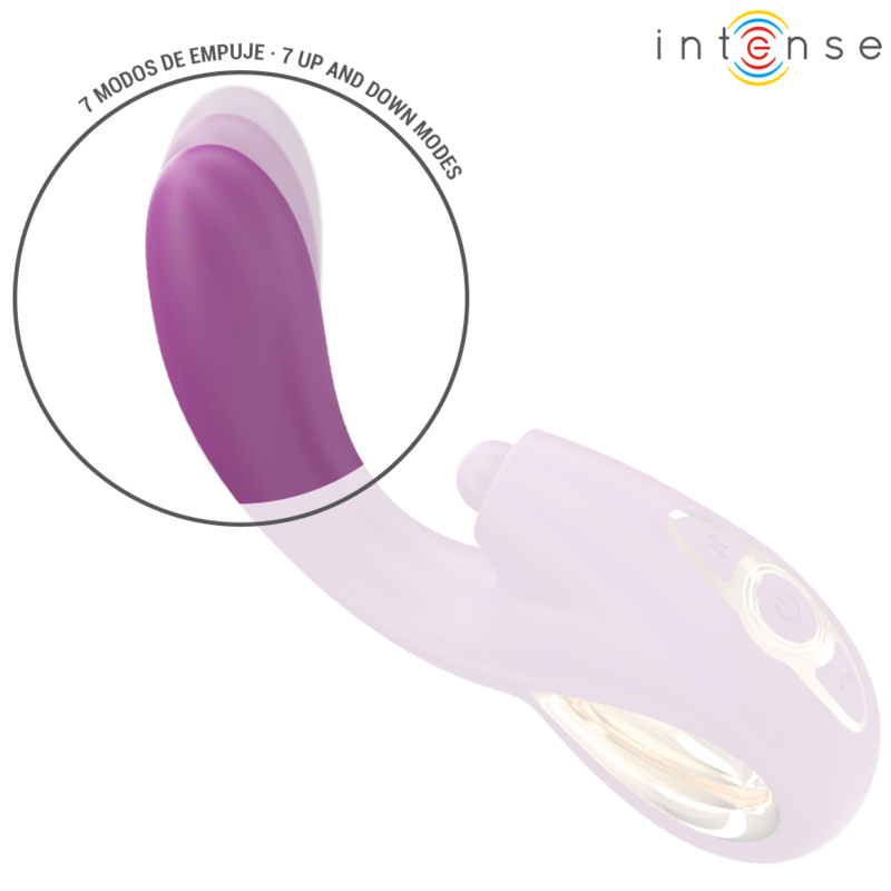 INTENSE - LALI VIBREUR POINT G MULTIFONCTION STIMULATION & POUSSÉE & VIBRATION VIOLET