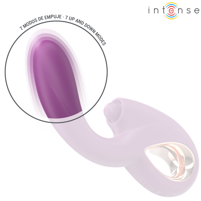 INTENSE - LALI VIBREUR POINT G MULTIFONCTION STIMULATION & POUSSÉE & VIBRATION VIOLET