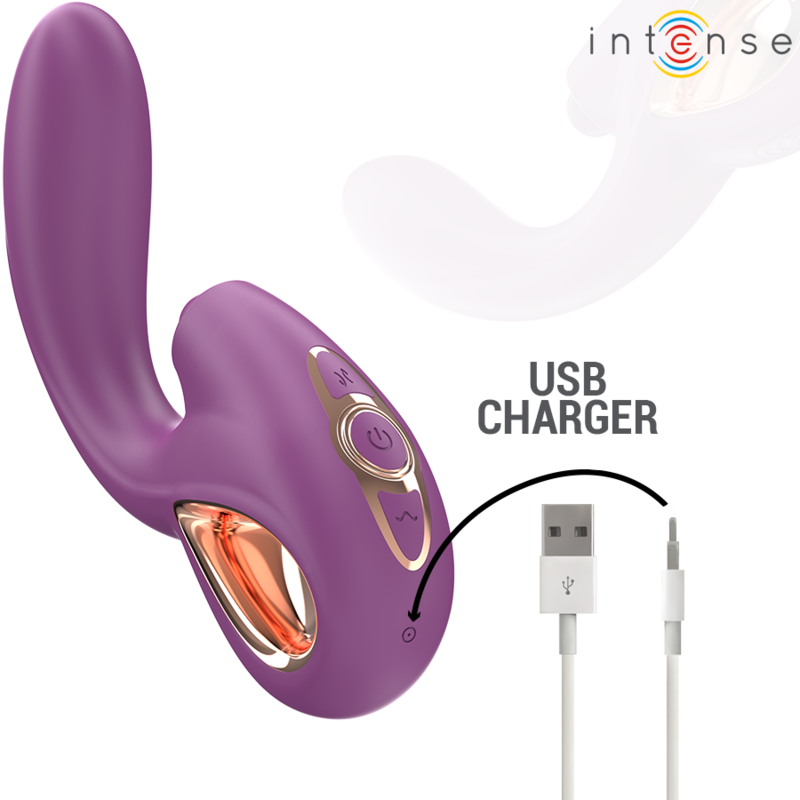 INTENSE - LALI VIBREUR POINT G MULTIFONCTION STIMULATION & POUSSÉE & VIBRATION VIOLET