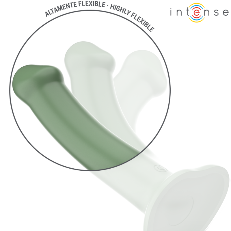 INTENSE - VIBRATEUR À VENTOUSE BECCA 10 VIBRATIONS VERT TÉLÉCOMMANDE