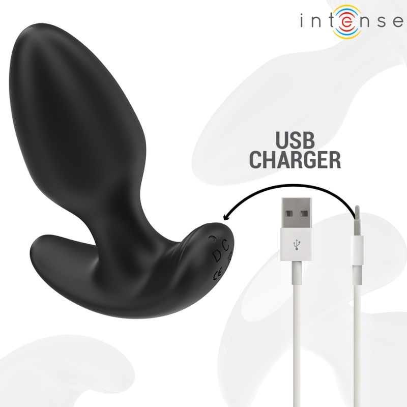 INTENSE - JOEY PLUG ANAL 10 VIBRATIONS NOIR TÉLÉCOMMANDE