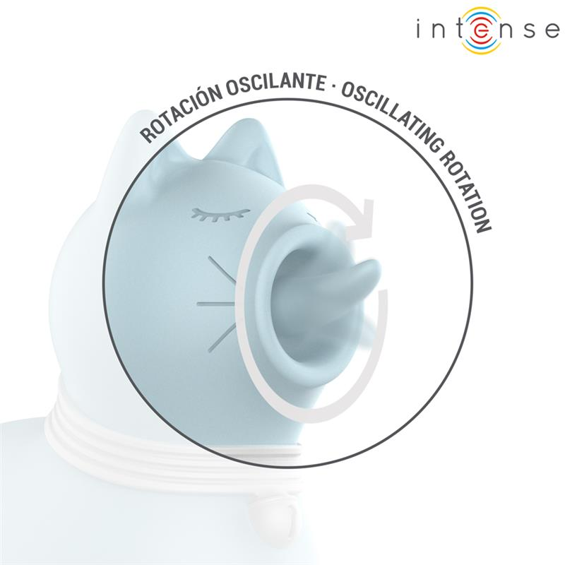 INTENSE - DUCHESS STIMULATEUR LINGUAL ROTATIF À 360° BLEU