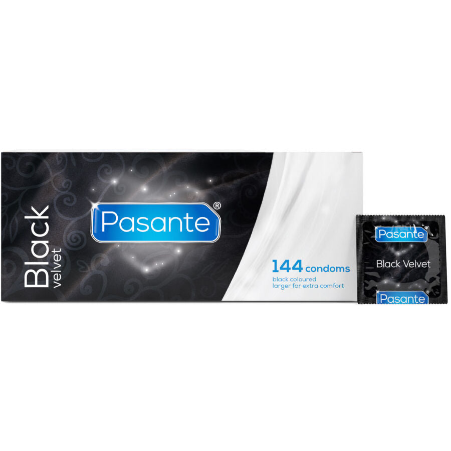 PRÉSENTATEUR - PRÉSERVATIFS BLACK VELVET BOÎTE DE 144 UNITÉS