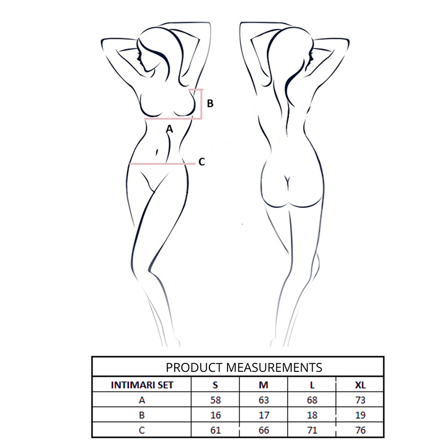 PASSION - INTIMARI SET BRA + PINK PANTIES L/XL
