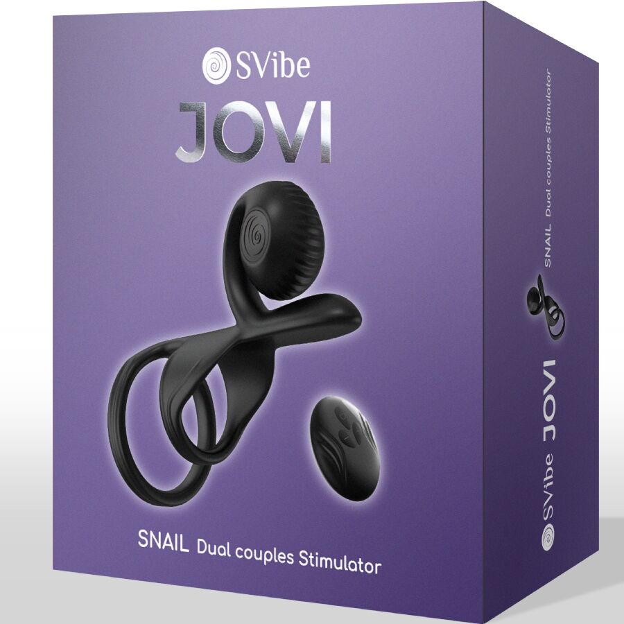 SNAIL VIBE - JOVI COUPLE RING REMOTE CONTROL BLACK