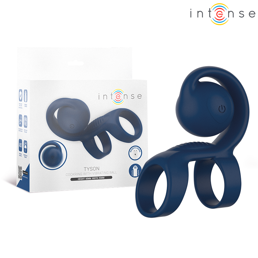 INTENSE - TYSON ANILLO POTENCIADOR CON CARACOL VIBRADOR Ø 3,2 CM