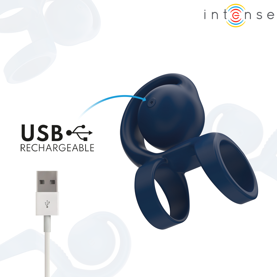 INTENSE - TYSON ENHANCING RING WITH VIBRATING SNAIL Ø 3.2 CM