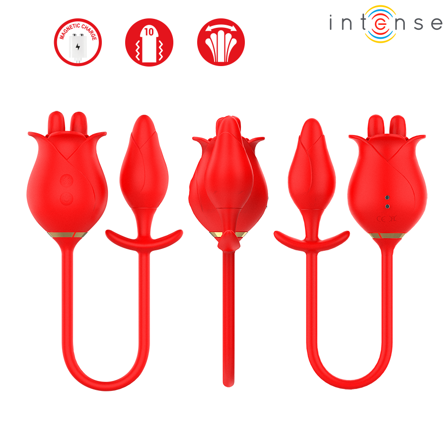 INTENSE - MELANIE DOUBLE STIMULATEUR CLITORIDIEN AVEC LANGUE ZIGZAG