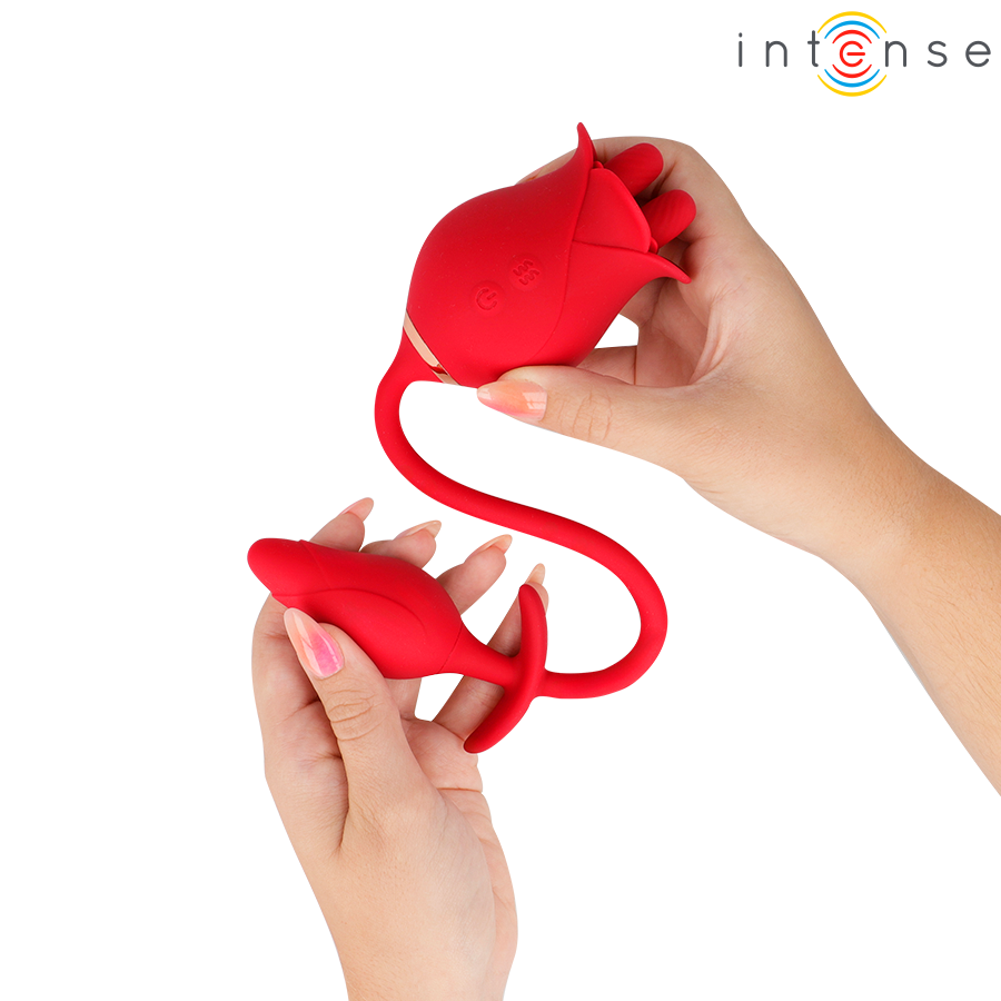 INTENSE - MELANIE DOUBLE STIMULATEUR CLITORIDIEN AVEC LANGUE ZIGZAG