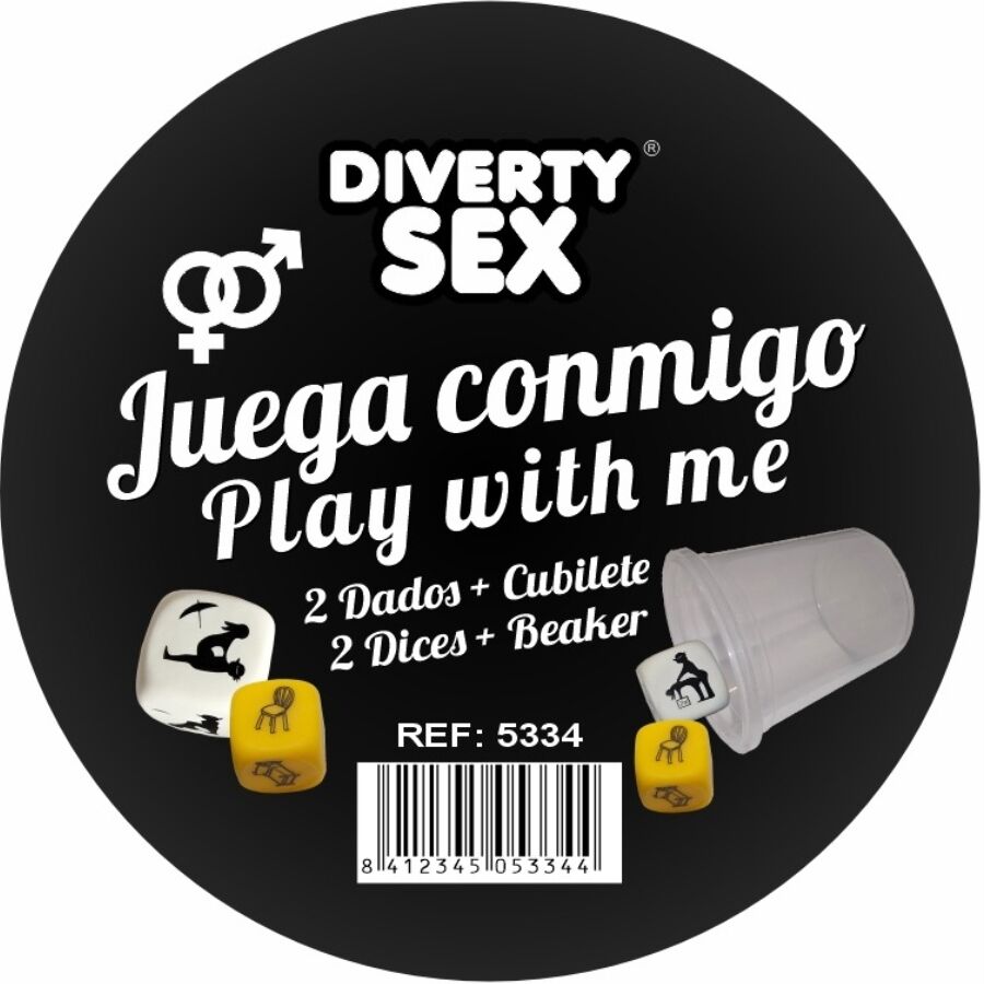 DIABLO PICANTE - DADOS LUGAR + POSTURAS HETERO CON CUBILETE