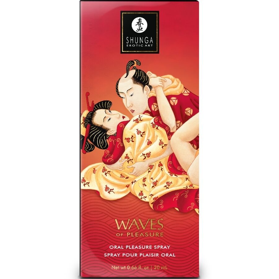 SHUNGA - VAGUES PLAISIR SPRAY ORAL SÉDUCTEUR FRAISE 20 ML