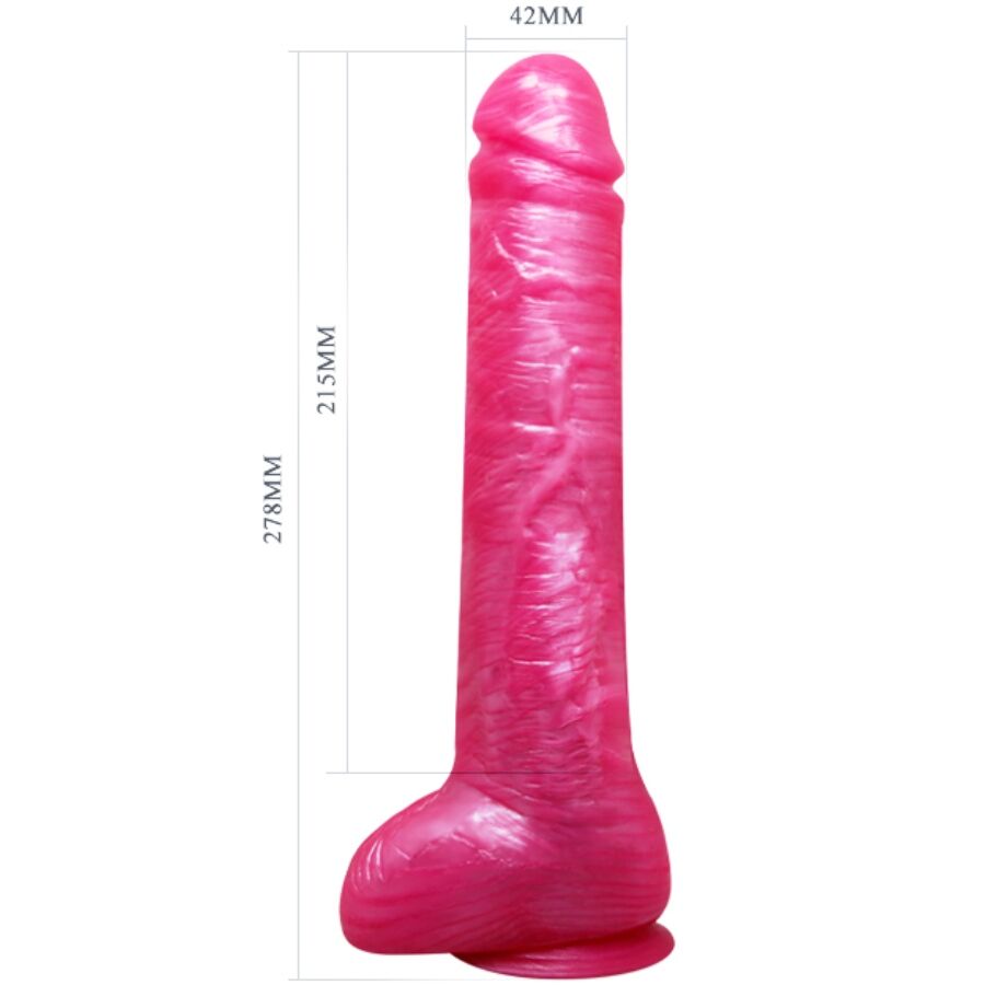 BAILE - DILDO RÉALISTE ROSE AVEC VENTOUSE