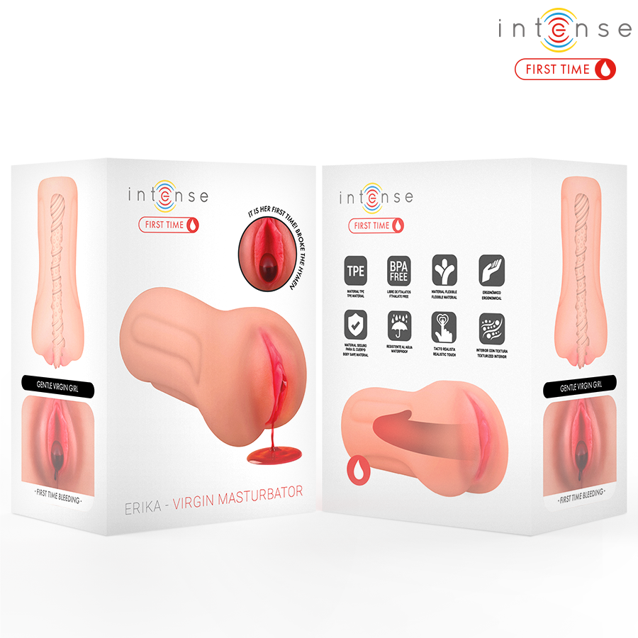 PREMIÈRE FOIS INTENSE - ERIKA VAGIN VIERGE AVEC HYMEN ET SAIGNEMENT