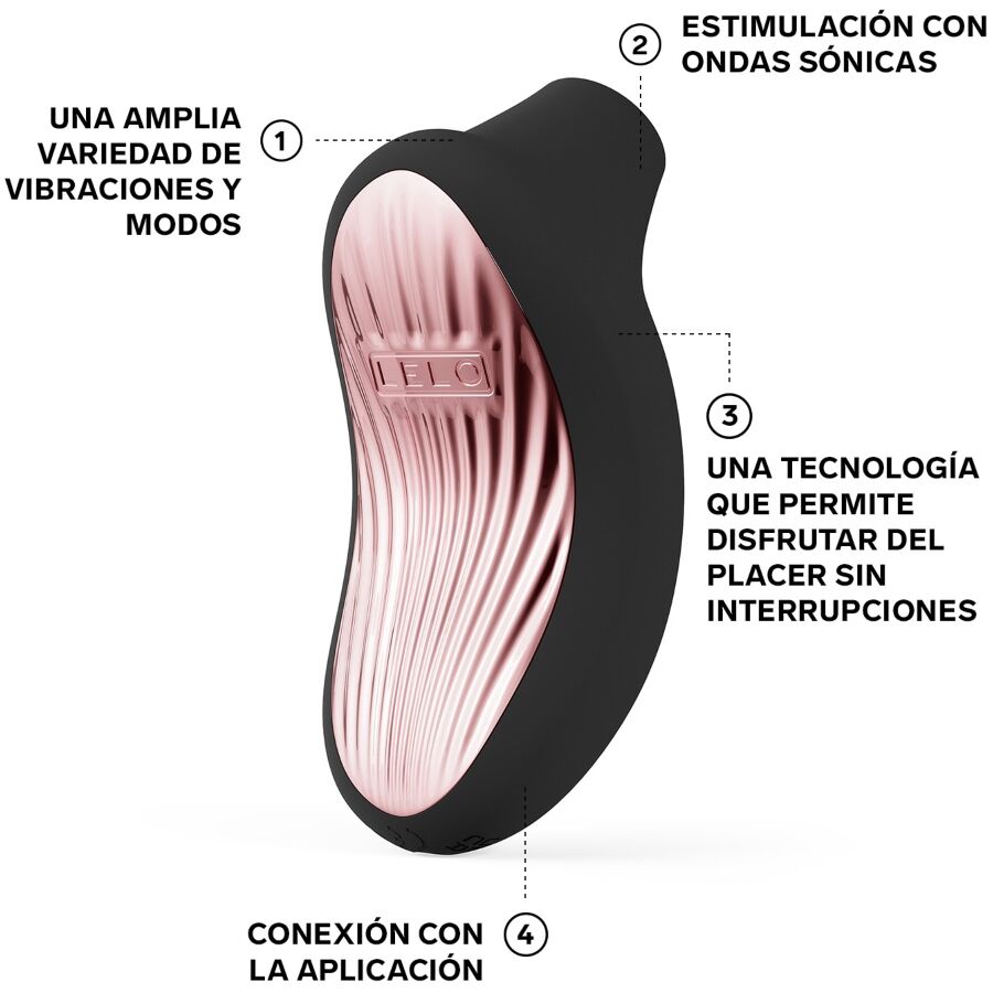 LELO - SONA 3 CRUISE MASSAGEUR CLITORIDIEN SONIQUE NOIR