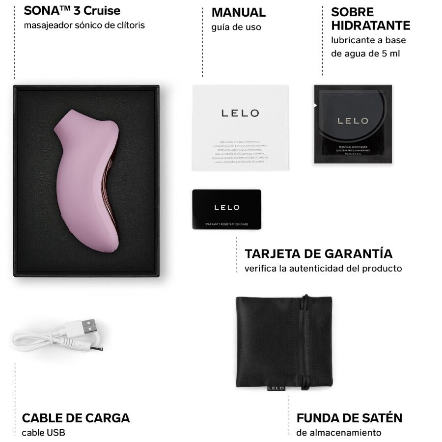 LELO - SONA 3 CRUISE MASSEUR CLITORIDIEN SONIQUE ROSE