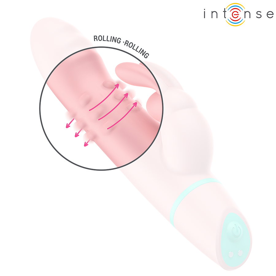 INTENSE - ALVIN STIMULATEUR LAPIN & VIBREUR ROLLING + OSCILLANT