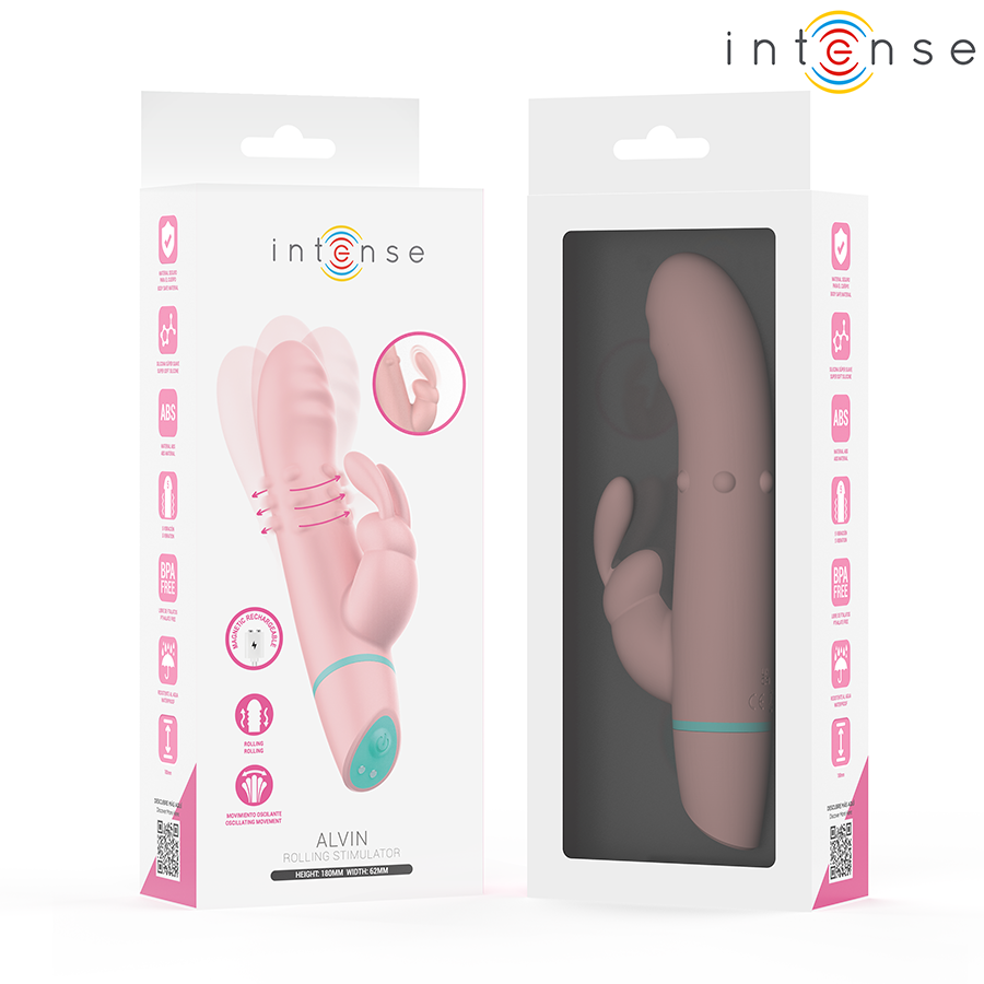 INTENSE - ALVIN STIMULATEUR LAPIN & VIBREUR ROLLING + OSCILLANT
