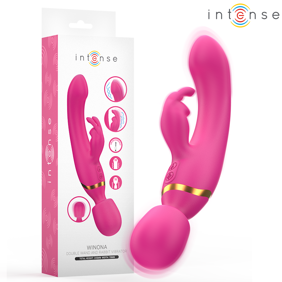 INTENSE - WINONA DOUBLE VIBRATEUR LAPIN & BAGUETTE