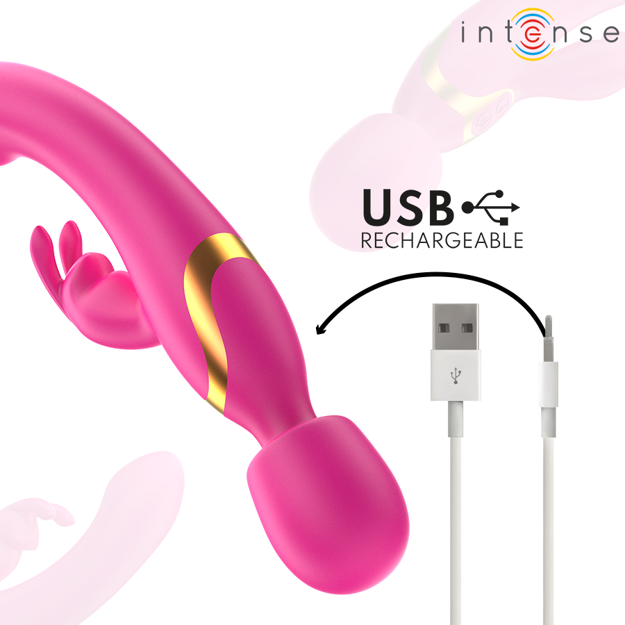 INTENSE - WINONA DOUBLE VIBRATEUR LAPIN & BAGUETTE