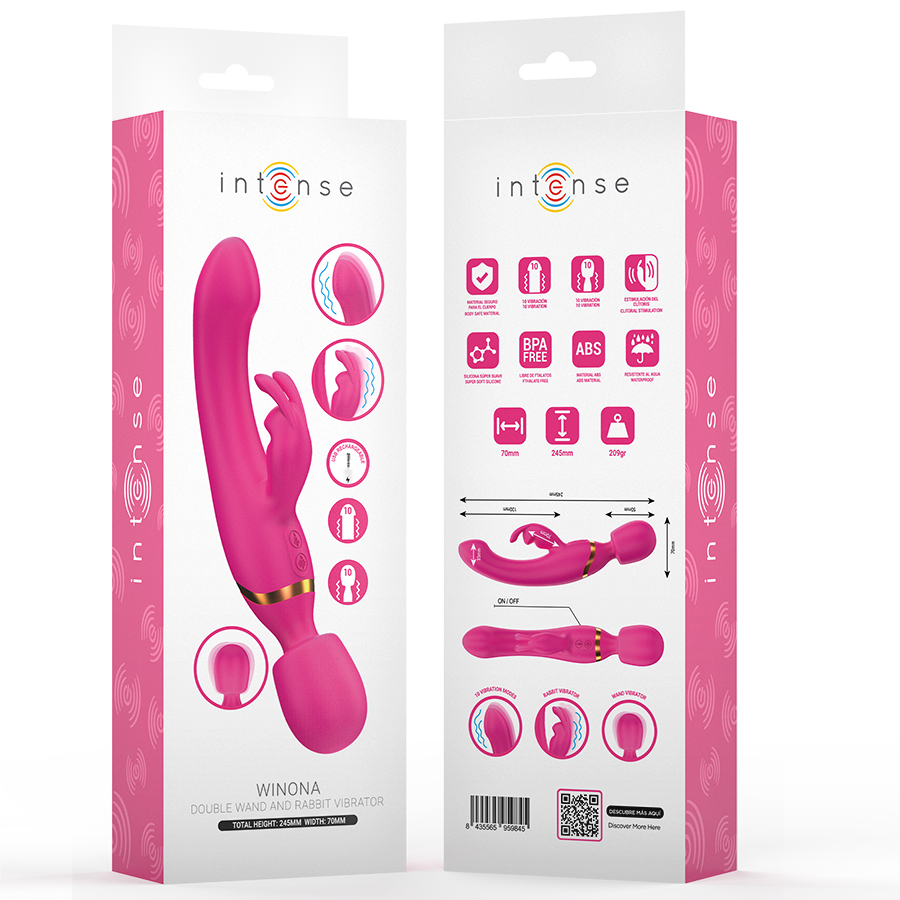 INTENSE - WINONA DOUBLE VIBRATEUR LAPIN & BAGUETTE