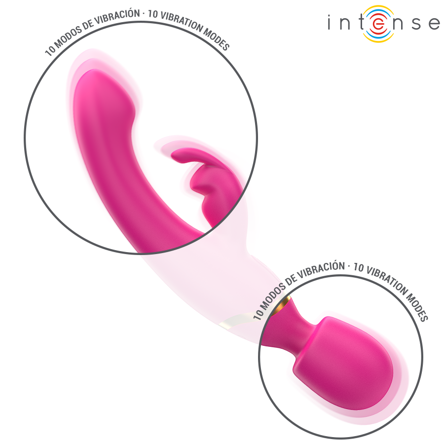 INTENSE - WINONA DOUBLE VIBRATEUR LAPIN & BAGUETTE