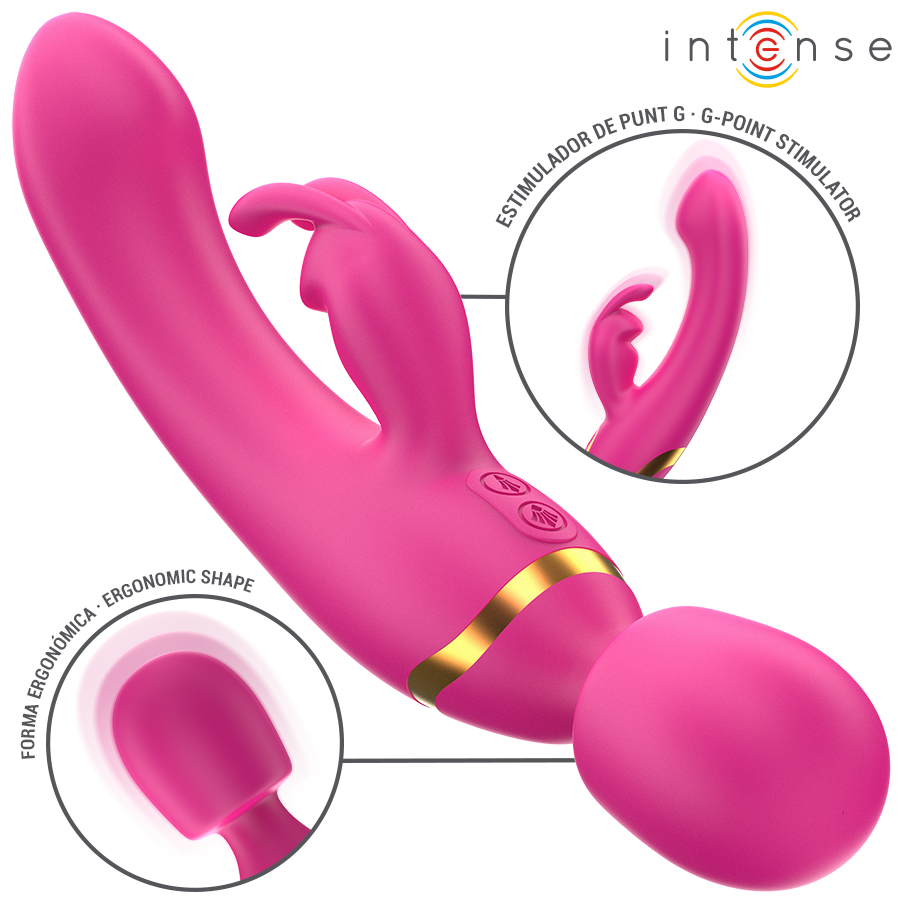 INTENSE - WINONA DOUBLE VIBRATEUR LAPIN & BAGUETTE