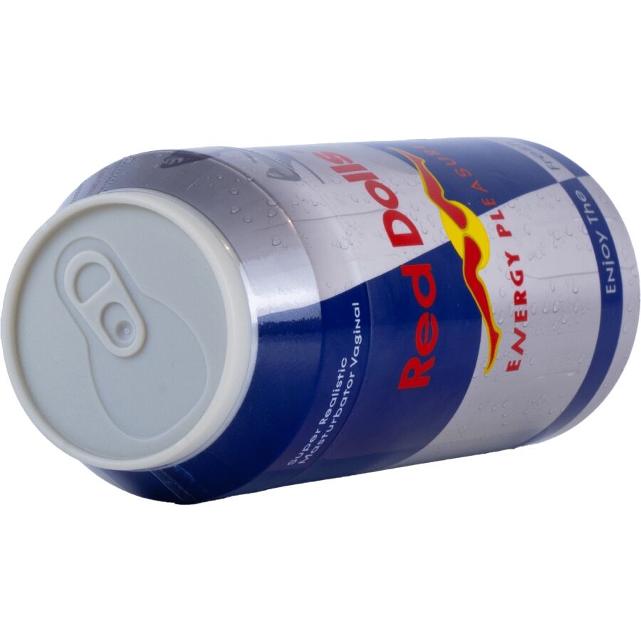 ALIVE - RED DOLL MALE MASTURBATOR VAGINA ENERGY DRINK CAN