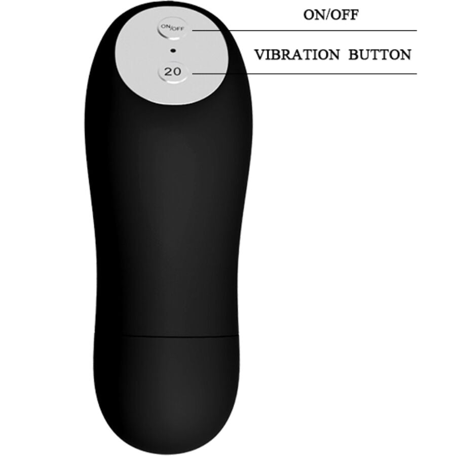 BAILE - TANGA CON BALA VIBRADORA Y CONTROL REMOTO NEGRO