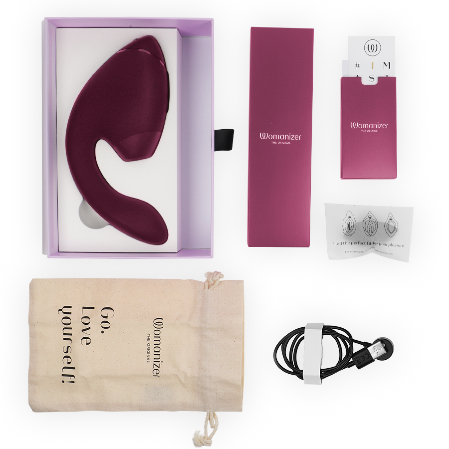 WOMANIZER - DUO NEXT DUAL CLITORAL & PINK G-SPOT VIBRATOR STIMULATOR