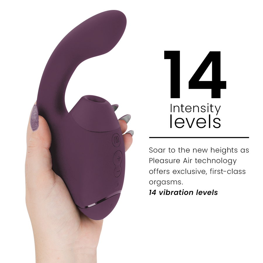 WOMANIZER - DUO NEXT DUAL CLITORAL & G-SPOT VIBRATOR STIMULATOR PURPLE