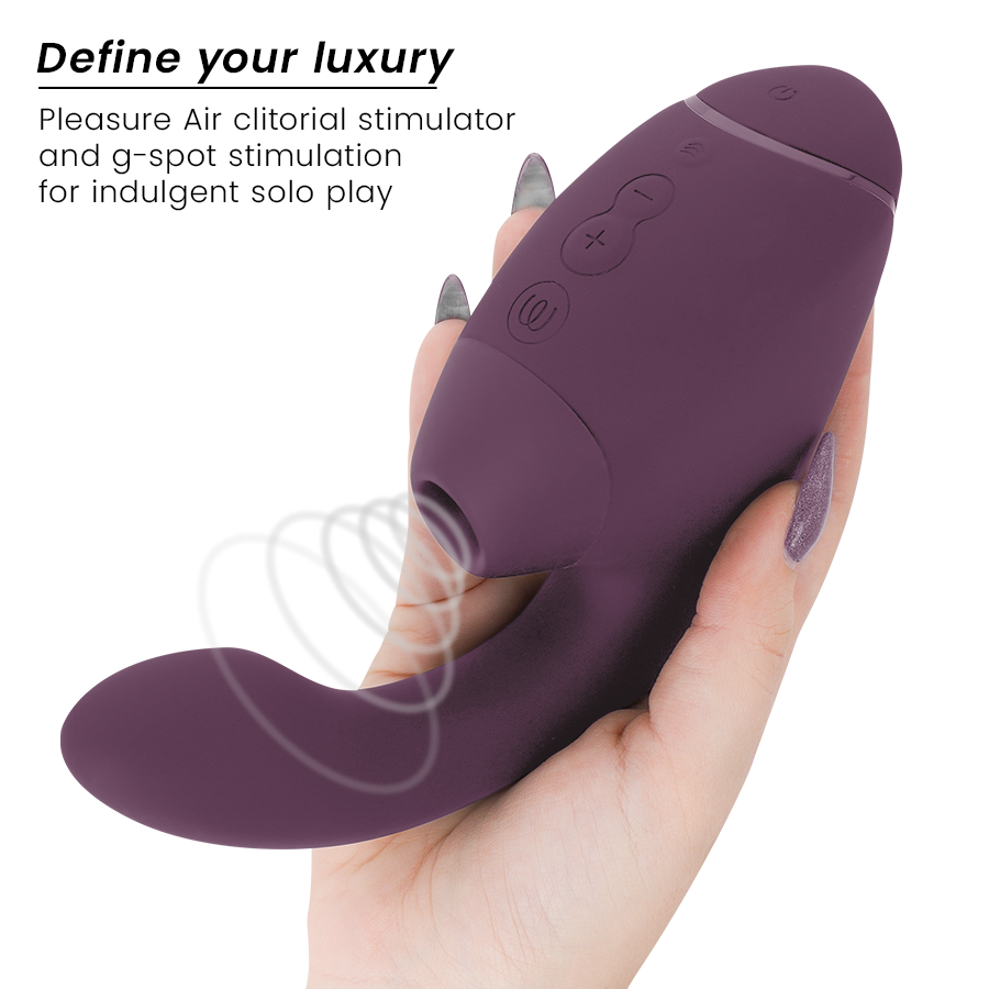 WOMANIZER - DUO NEXT DUAL CLITORAL & G-SPOT VIBRATOR STIMULATOR PURPLE