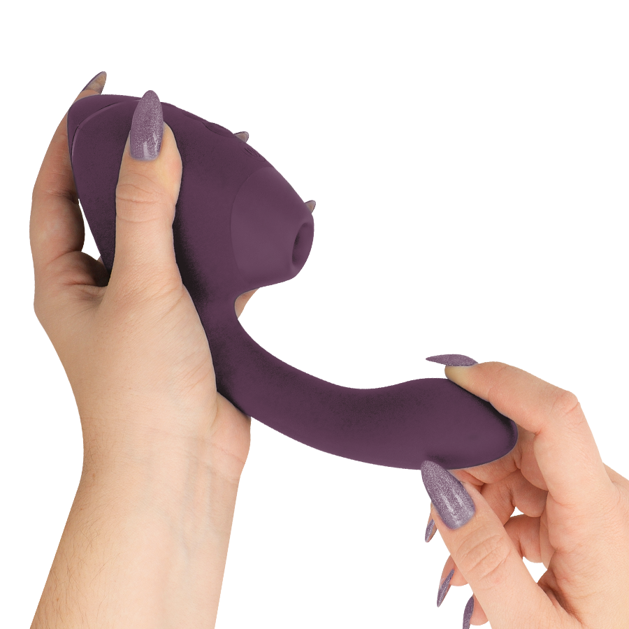 WOMANIZER - DUO NEXT DUAL CLITORAL & G-SPOT VIBRATOR STIMULATOR PURPLE