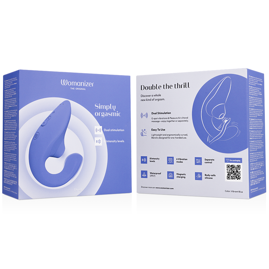 WOMANIZER - MÉLANGE STIMULATEUR VIBRATEUR LAPIN BLEU