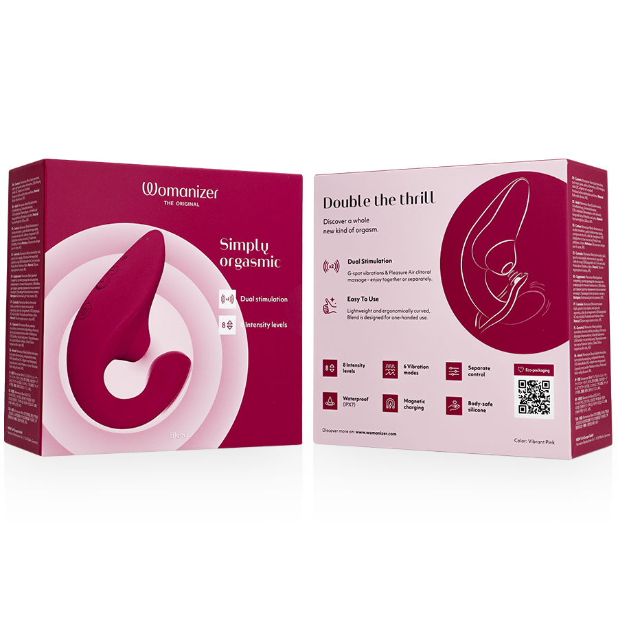 WOMANIZER - BLEND RABBIT VIBRATOR STIMULATOR FUCHSIA