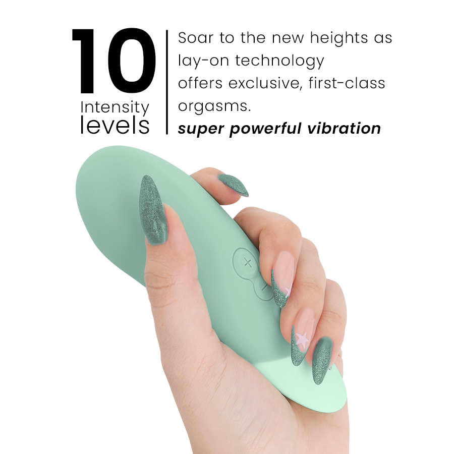 WOMANIZER - VIBE LAY-ON SILENT VIBRATOR LIGHT GREEN