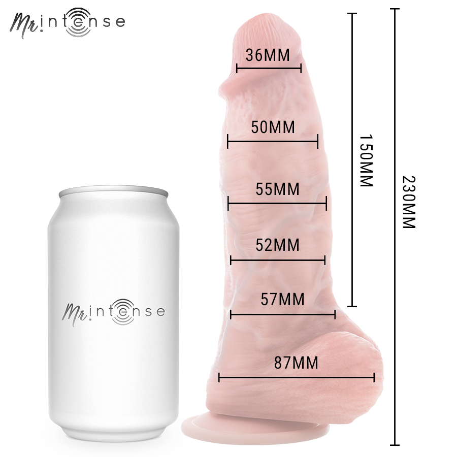 MR INTENSE - GODEMICHET SPENCER EN SILICONE TAILLE MOYENNE 23 CM -Ø- 5.7 CM