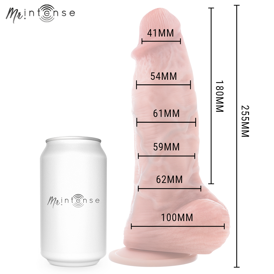 MR INTENSE - GRAND GODEMICHET PENE SPENCER SILICONE 25,5 CM -Ø- 6,2 CM