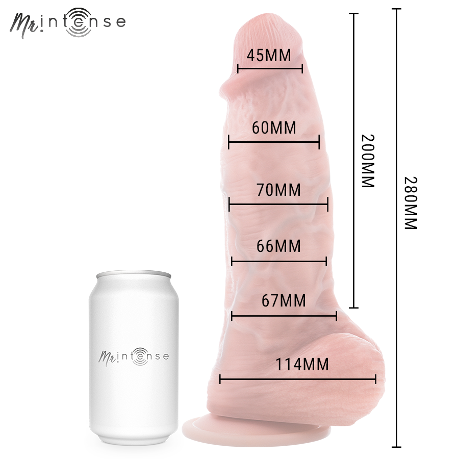 MR INTENSE - GODEMICHET SPENCER EXTRA LARGE SILICONE 28 CM -Ø- 7.3 CM
