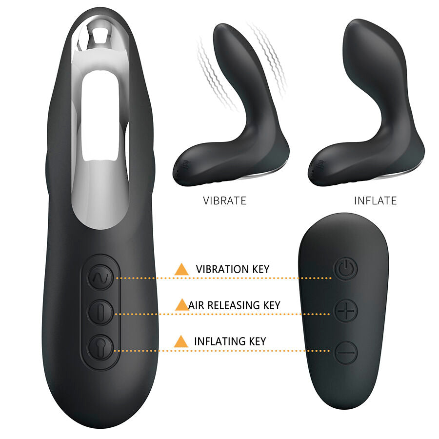 MR PLAY - MASAJEADOR DE PRÓSTATA CON VIBRACIÓN CONTROL REMOTO