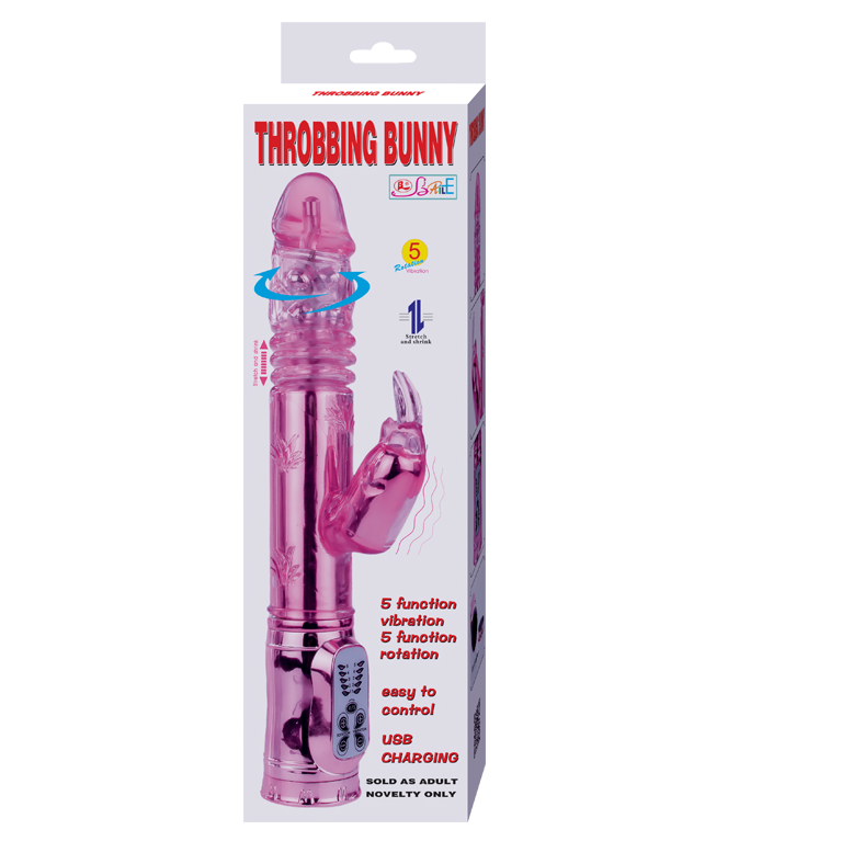 DANSE - LAPIN BATTEUR ROTATIF RAMPANT ROSE
